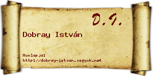 Dobray István névjegykártya