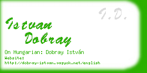 istvan dobray business card