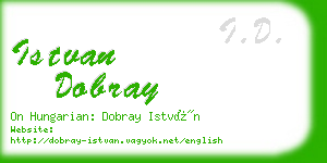 istvan dobray business card